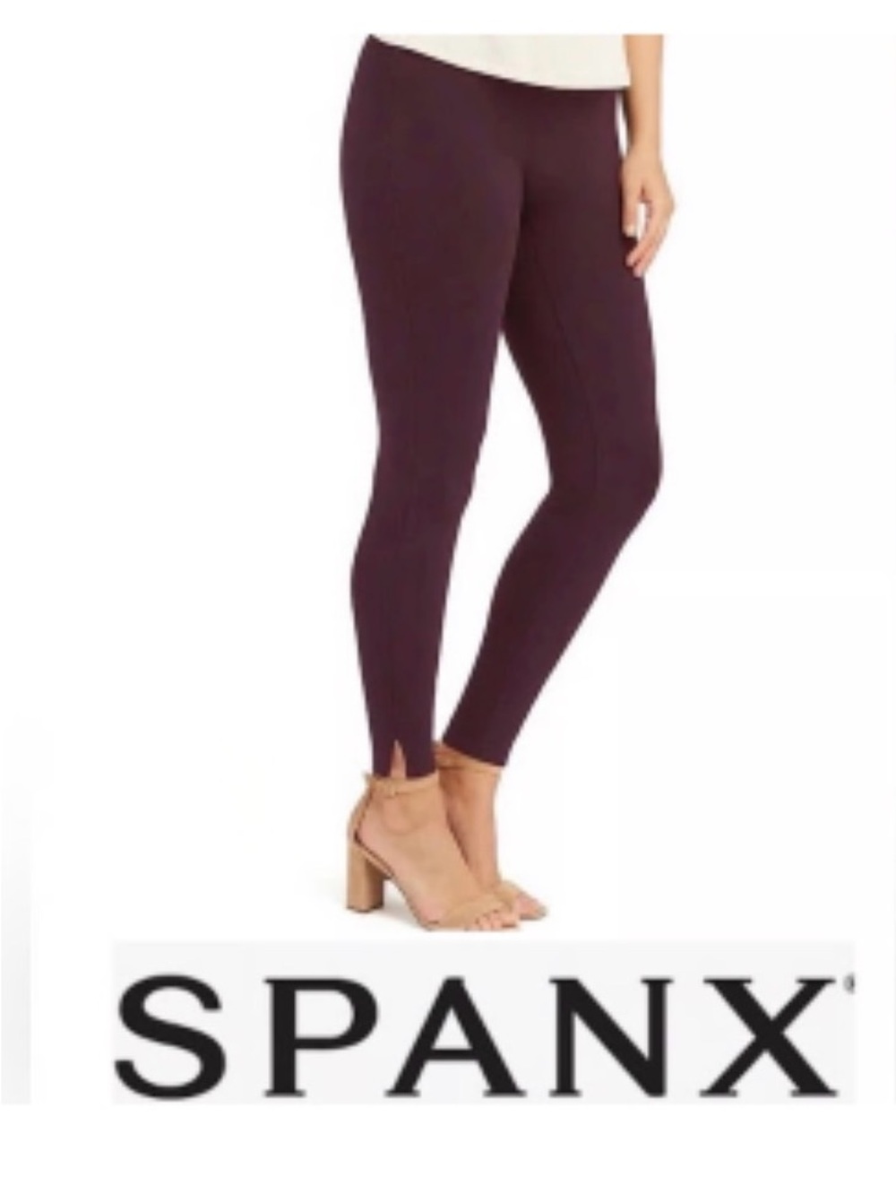 SPANX Plum High-Waist Ankle Leggings